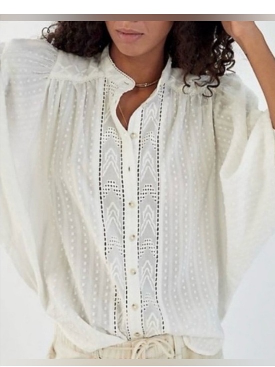 Anthropologie Tops - Anthropologie White Blouse